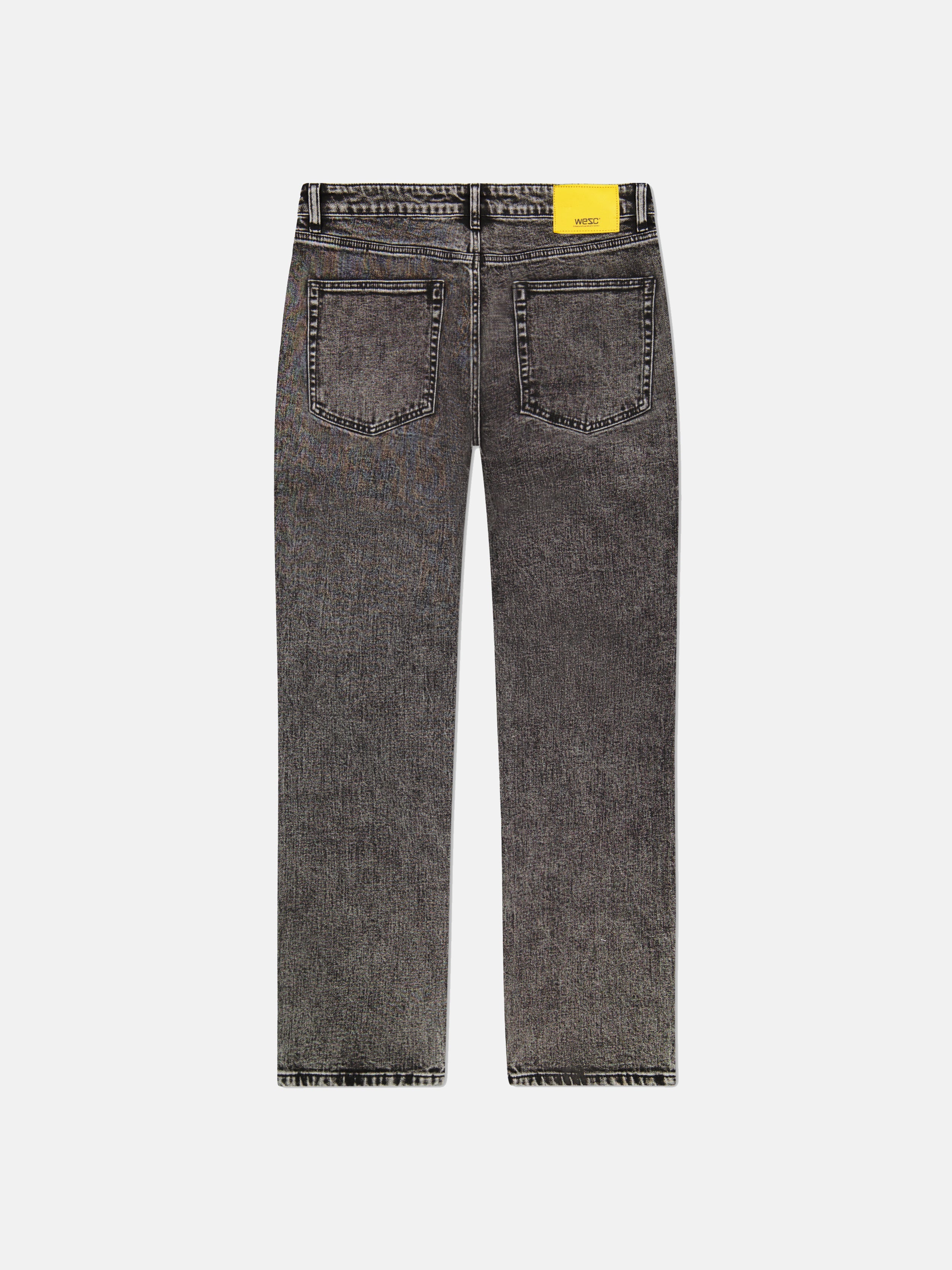 Acid wash grey back view