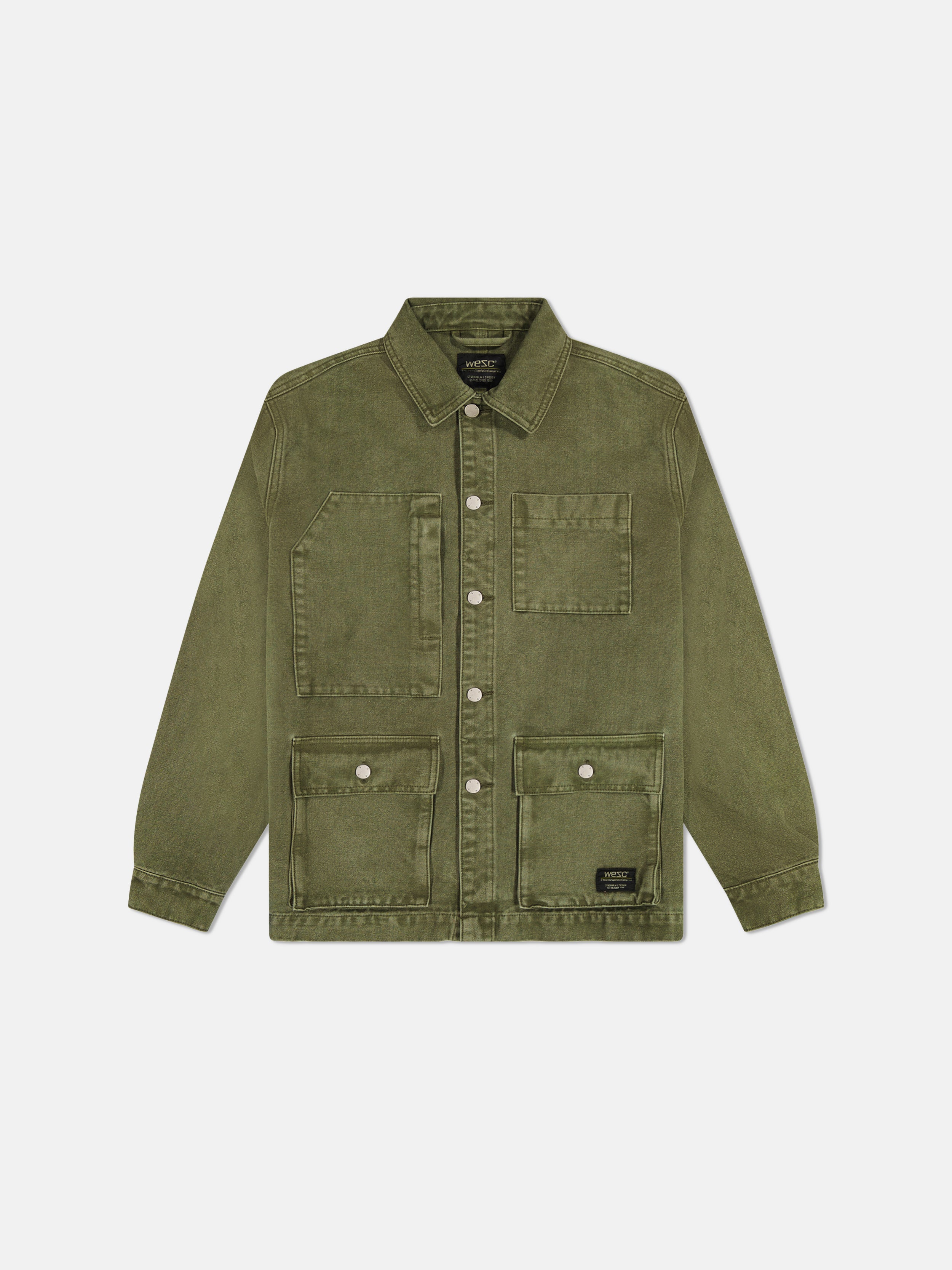 Olivine chore jacket front view