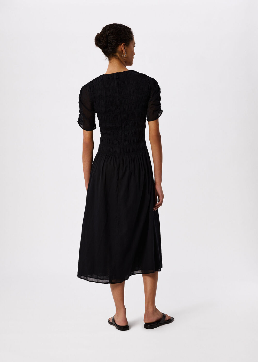 Avery Smocked Dress — styling view