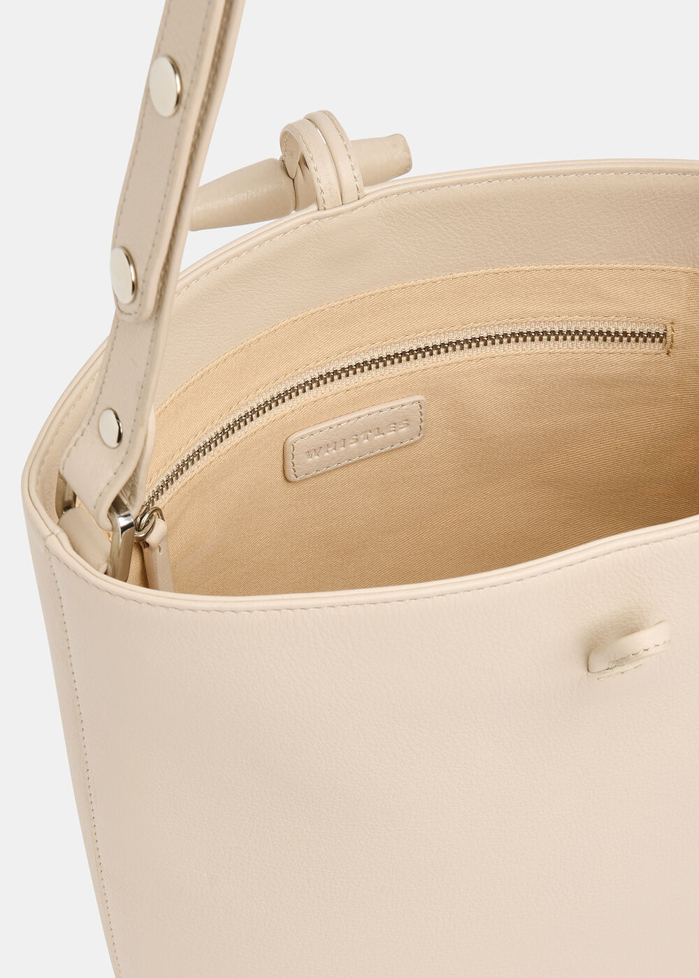 Cleo Toggle Bucket Bag — side or back view