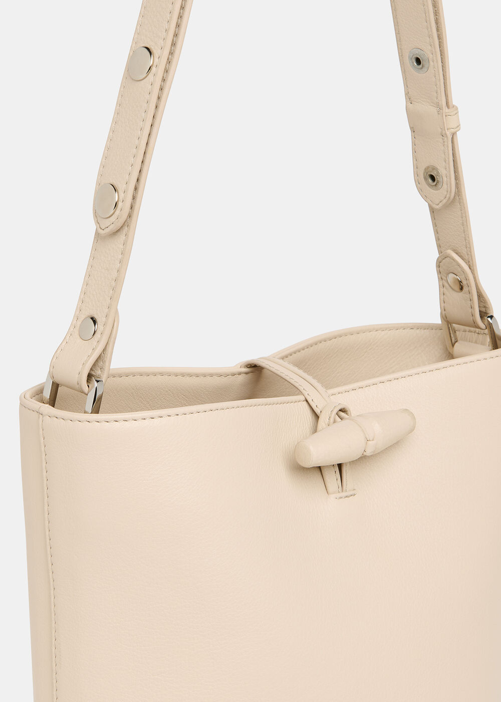 Cleo Toggle Bucket Bag — styling view