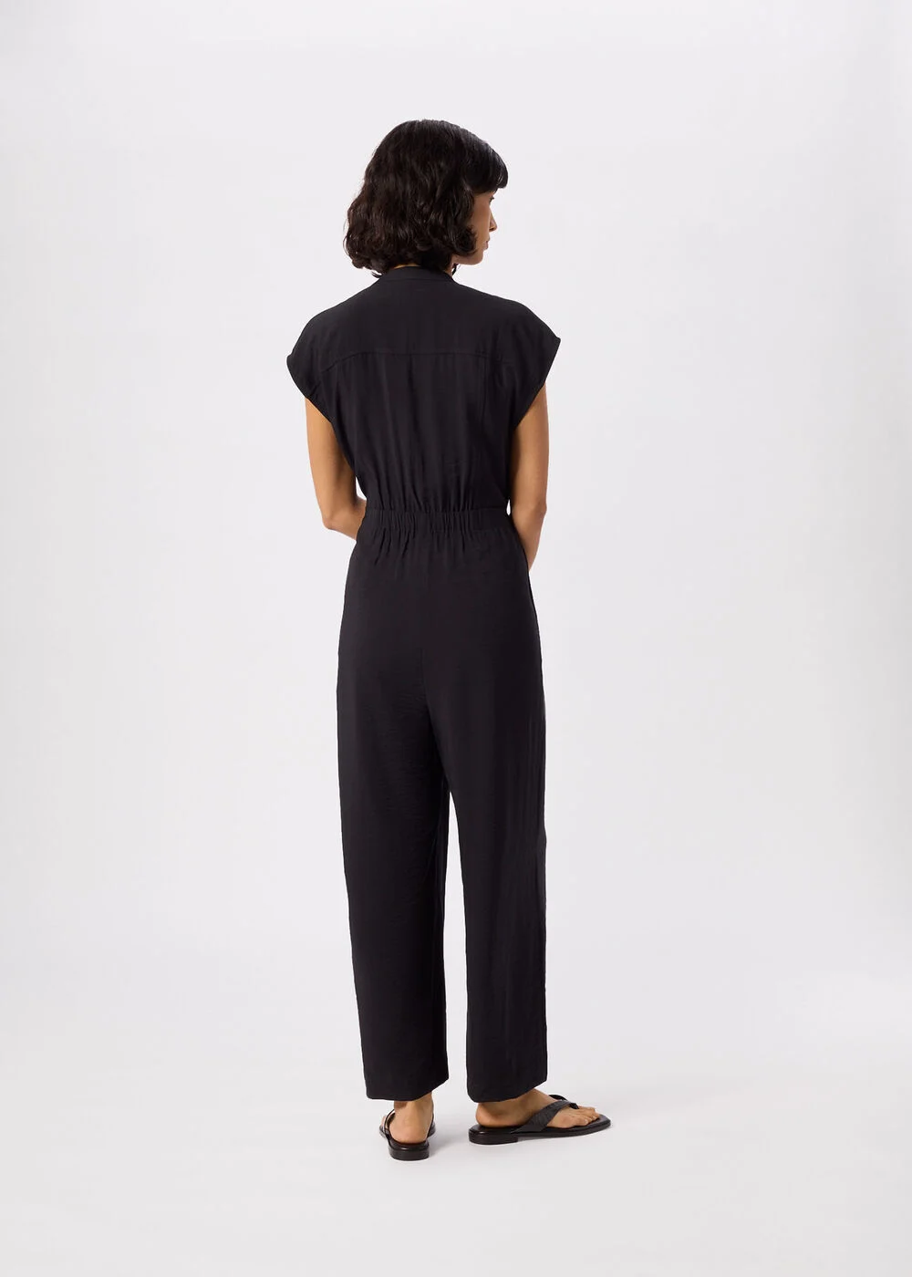 Sleeveless Drawstring Jumpsuit — styling view