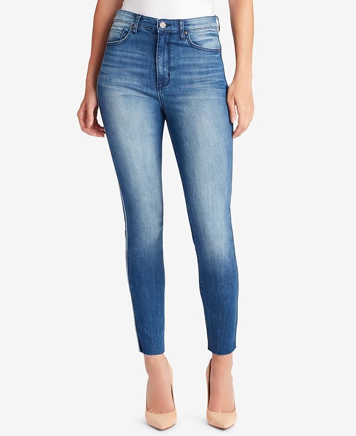 Raw-Hem Skinny Jeans
