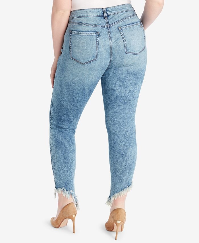 Back view with frayed ankle