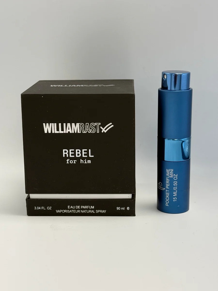Rebel For Him boxed set with travel spray