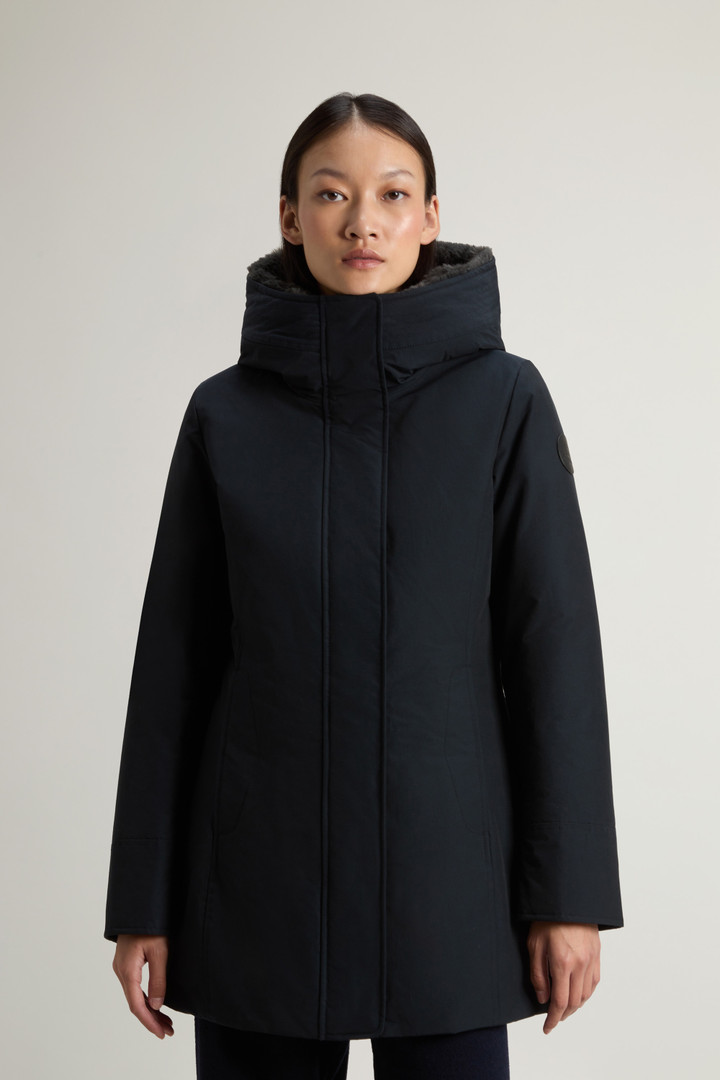 Boulder Parka in Ramar Cloth with Hood and Detachable Faux Fur Trim