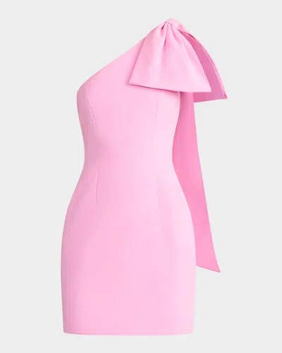 Wicked x Zac Posen Bow One-Shoulder Minidress