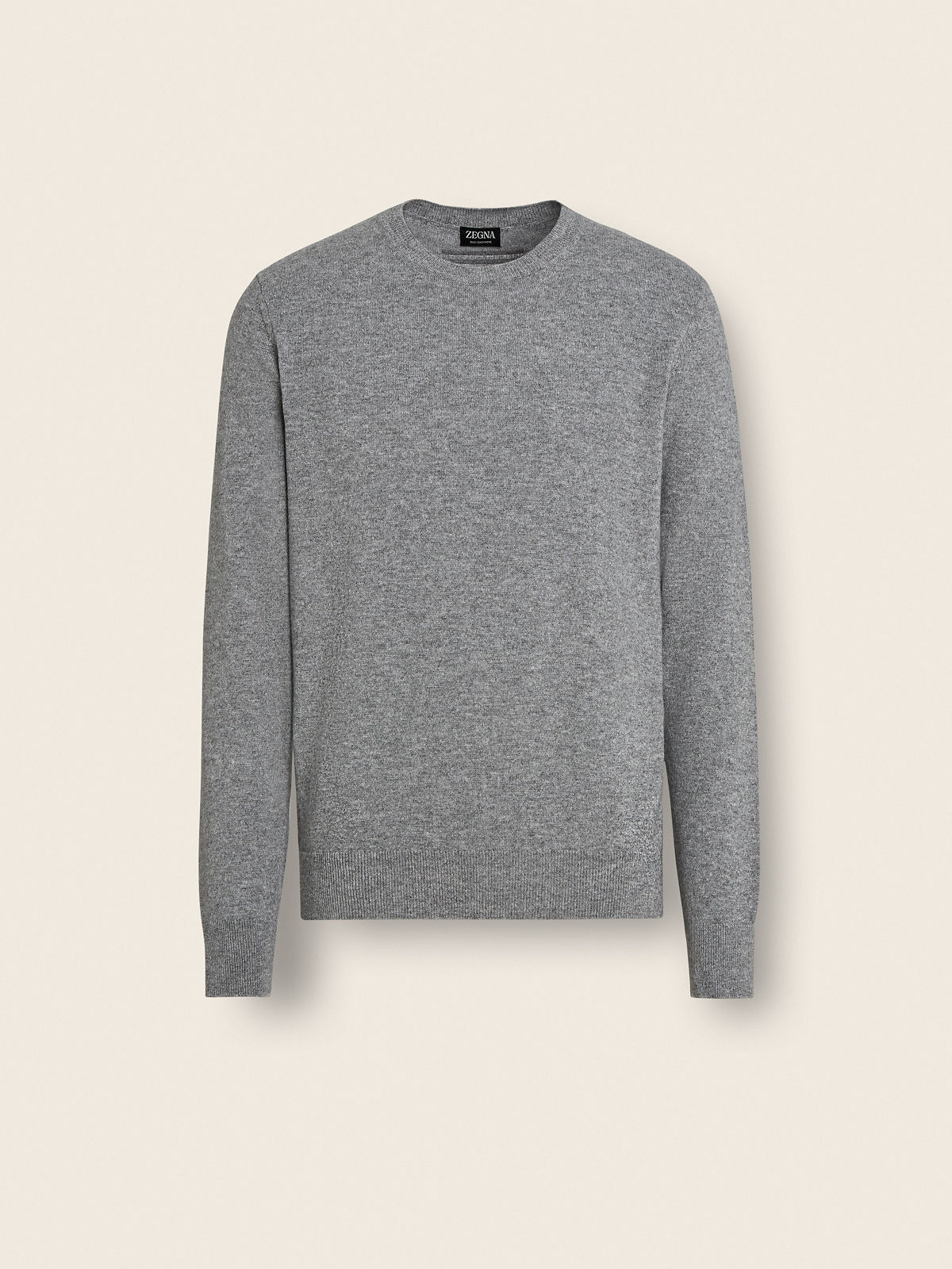 Grey Mélange Oasi Cashmere Crewneck