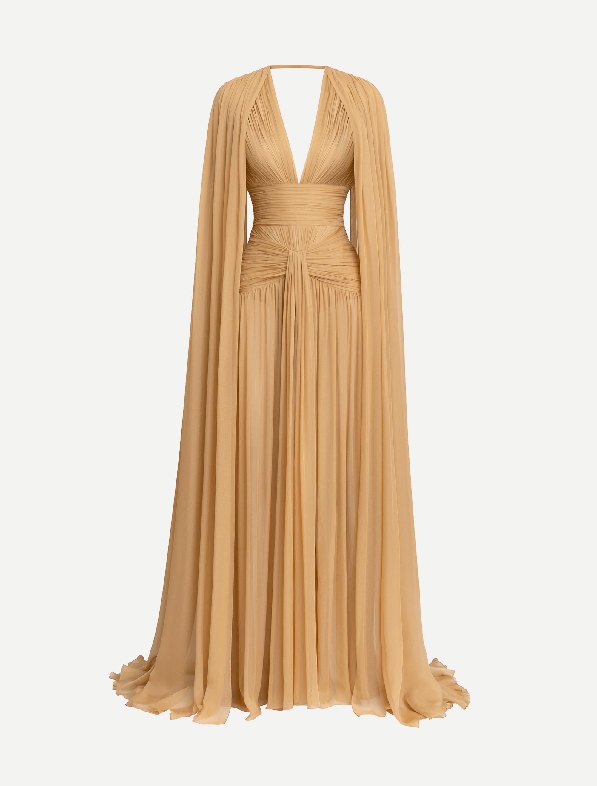 Chiffon Draped Dress