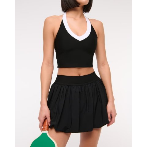 Abercrombie & Fitch Abercrombie YPB motionTEK Bubble Hem Mini Skirt for Women