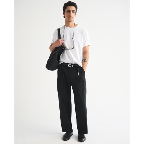 Abercrombie & Fitch Abercrombie Men's Pleated Baggy Trousers