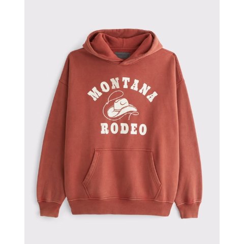 Abercrombie & Fitch Abercrombie Men's Montana Rodeo Graphic Hoodie
