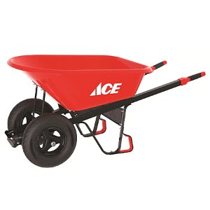 Ace Hardware HDPE Wheelbarrow 6 cu. ft.