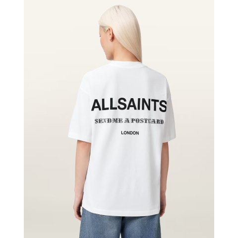 AllSaints Etta Short Sleeve T-Shirt Optic White