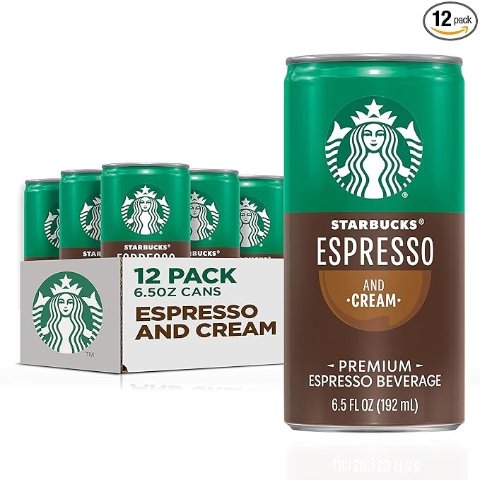 Starbucks Espresso & Cream 6.5 Fl Oz Cans Pack of 12