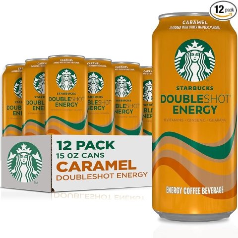 Starbucks Doubleshot Caramel Energy Drink Coffee 15 fl oz Cans (12 Pack)
