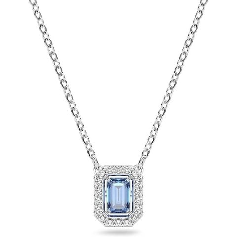Swarovski Millenia Blue Octagon Crystal Pendant Necklace
