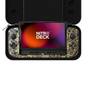 CRKD Nitro Deck+ Handheld Pro Controller for Nintendo Switch & OLED Rocket League Gold Collection