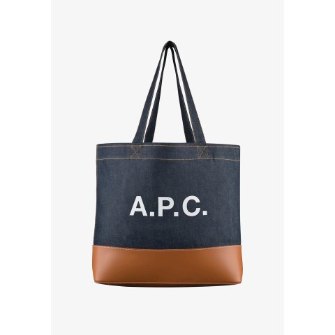 A.P.C. Axel E/W Denim Leather Tote Bag