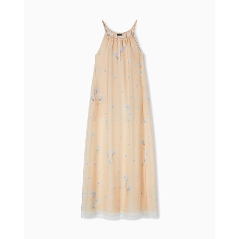 Emporio Armani Silk Floral Long Dress
