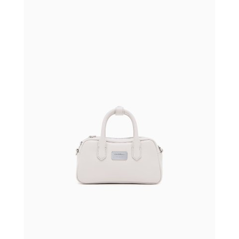 Emporio Armani Soft Leather Mini Bauletto Bag