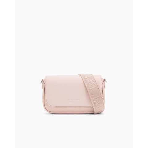 Emporio Armani Chain Wallet Pebbled Adjustable Strap