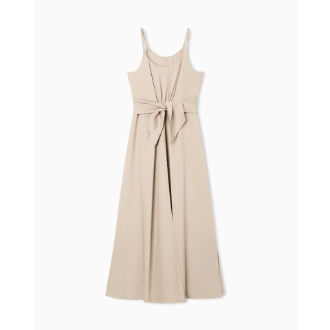 Emporio Armani Twill Crepe Sash Dress