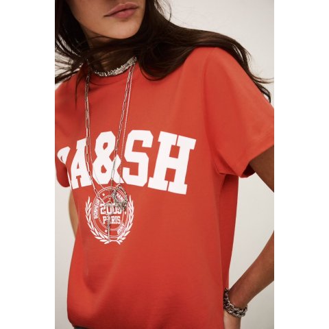 BA&SH Ioni T-Shirt Red