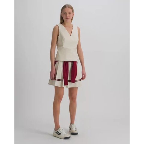 Bally Sleeveless Cotton Top Ivory