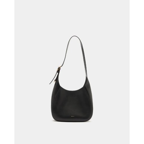 Bally Althea Small Hobo Bag Black Leather