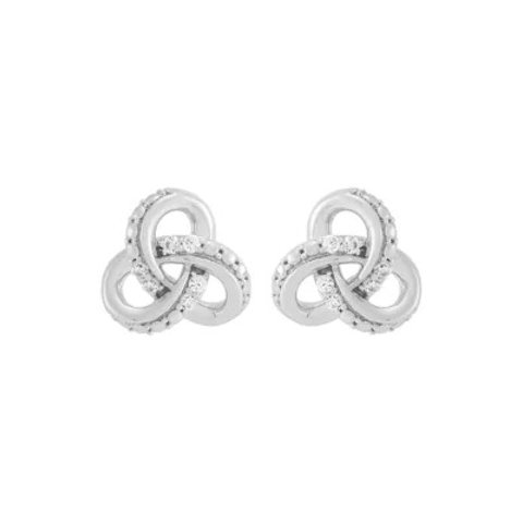 belk & Co. Lab Grown Diamond Stud Earrings 1/10 ct Sterling Silver
