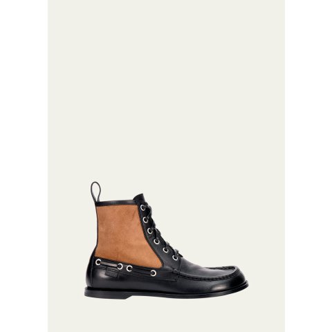 Loewe Campo Men’s Leather Suede Boots