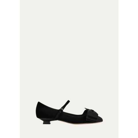 Miu Miu Miu Miu Mary Jane Bow Pumps