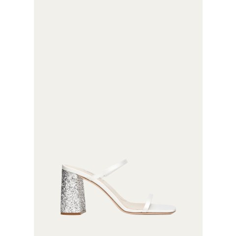 Miu Miu Miu Miu Forma Glitter Slide Sandals