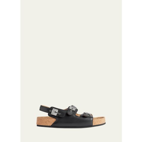 Balenciaga Balenciagax Scholl Leather Slingback Sandals
