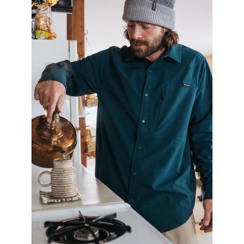 Burton Men's Burton [ak] Slats Long Sleeve Shirt | Burton.com Winter 2025 US
