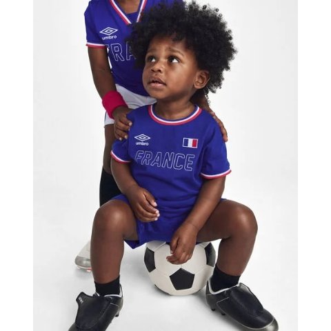 Carter's Umbro France Soccer Romper Blue Red White