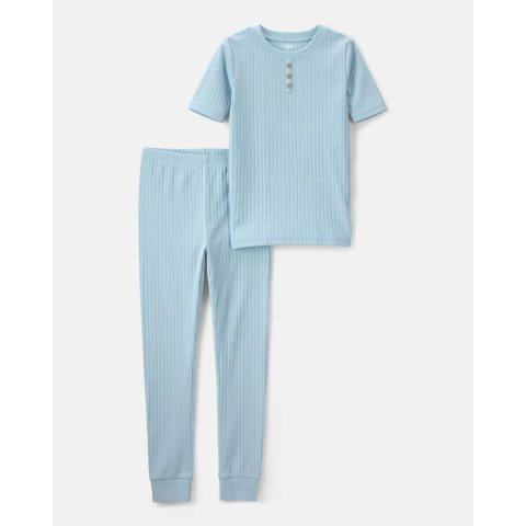 Carter's Boys Rib Snug Fit 2-Piece Pajama Set Blue