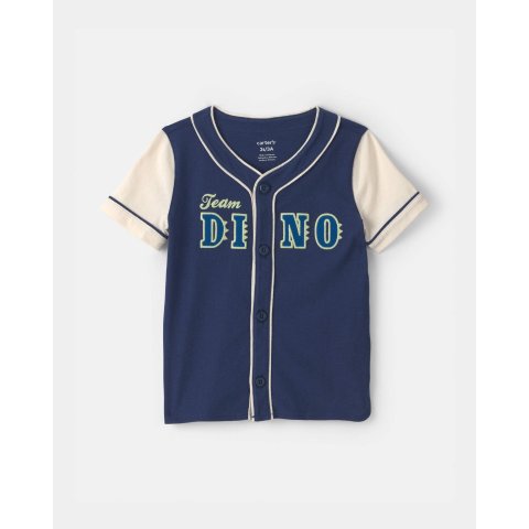 Carter's Team Dino Toddler Boy Jersey Navy Blue