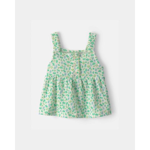 Carter's Baby Girl Floral Tank Top Green