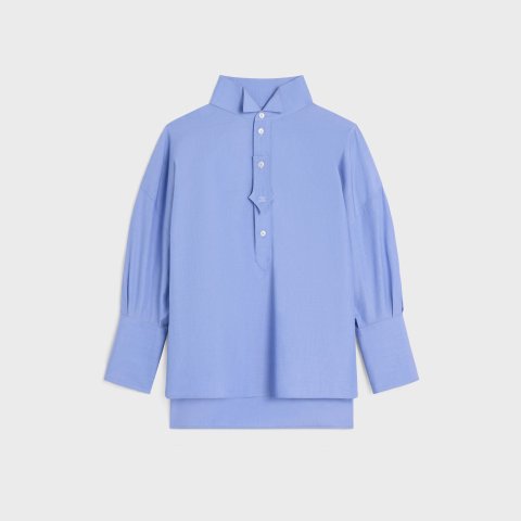Celine Cotton Poplin Shirt Blue