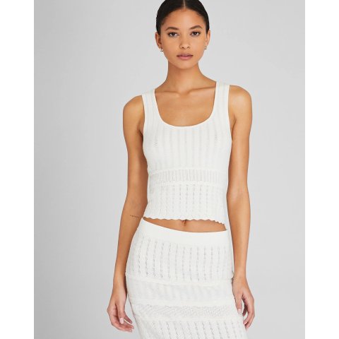 Club Monaco Mixed Stitch Tank