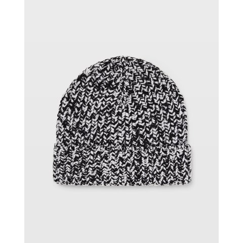 Club Monaco Black Ribbed-Knit Hat