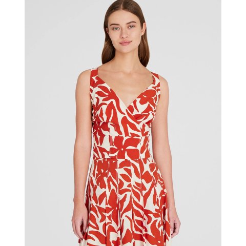 Club Monaco Ruby Wine Cross-Strap Top