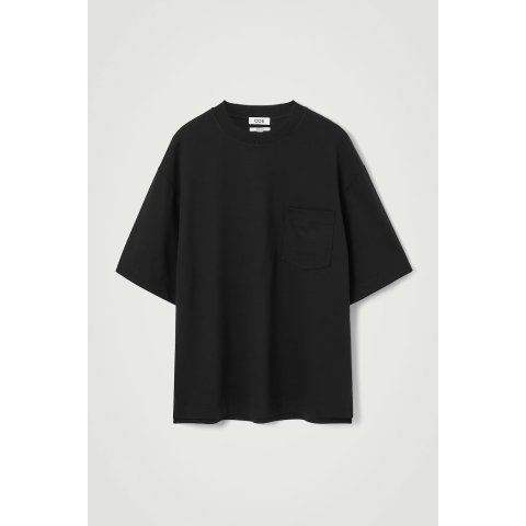 COS Oversized Heavyweight Cotton T-Shirt Black