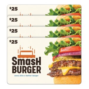 Smashburger $25 eGift Cards ($100 Value)