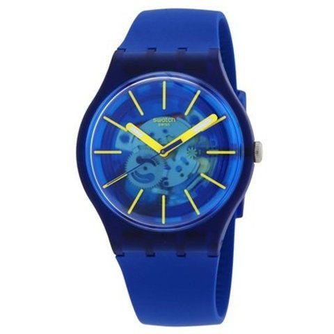 Swatch SO29I100 Quartz Blue Dial Watch
