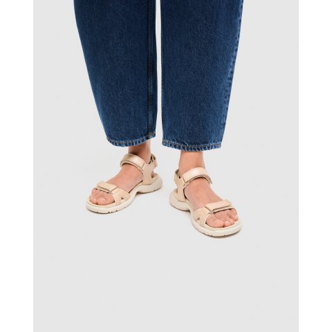 ECCO Offroad Roam Women's Leather Sandal Beige