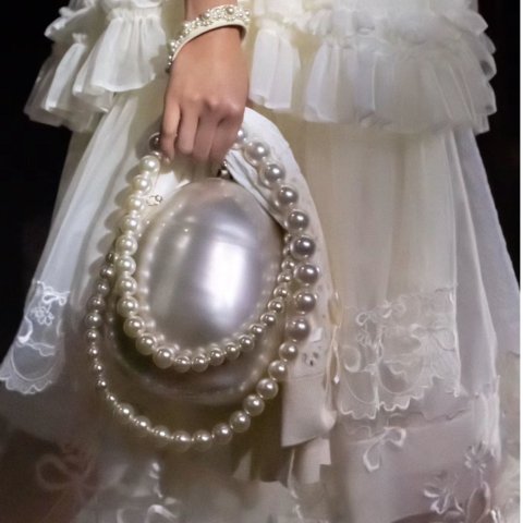 Simone Rocha micro Egg perspex shoulder bag