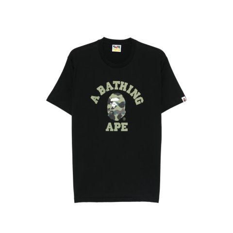AAPE BY A BATHING APE® A BATHING APE Camouflage Print T-shirt Black